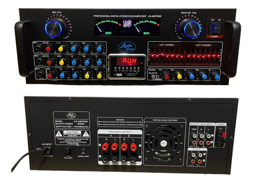 Amplificador De Sonido Audio Sound As-amp1500 