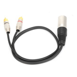 Cable Divisor De Audio Xlr Macho A 2 Rca, Adaptador Rca A Xl