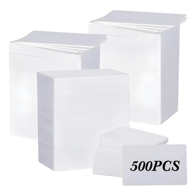 500 Tarjetas Plastico Pvc Cr80 Datacard Para Sublimar Blanca