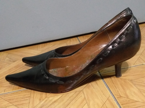 Zapatos Stilletos Natacha Cuero 2 Usos Talle 40 Envió Gratis