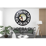 Cuadro Con Espejo Decorativo Madera Mdf 6mm Hogar Sala Pared