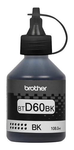 Tinta Brother Btd60bk Bt-d60 Original Preto P/ T810w T4500dw