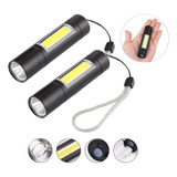 Pack X2 Linternas Tacticas Recargable Potente Linterna Led