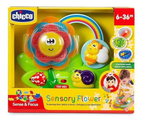 Brinquedo Sensorial Para Bebês Rainbow Flower - Chicco