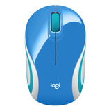 910-005360 Mouse Mini Logitech Inalam M187 Refresh Azul