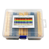 Kit De Resistores 2600 Piezas 130 Valores 1% 1/4w Carbono Me