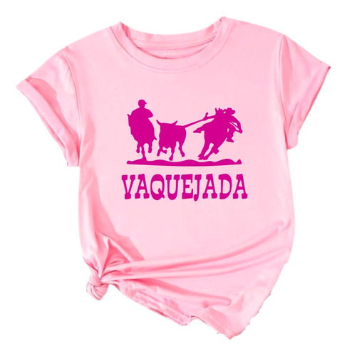 Camiseta Vaquejada Baby Look Tecido 100% Algodão Vaqueira