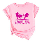 Camiseta Vaquejada Baby Look Tecido 100% Algodão Vaqueira