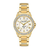 Reloj De Mujer Bulova Marine Star Con Diamantes