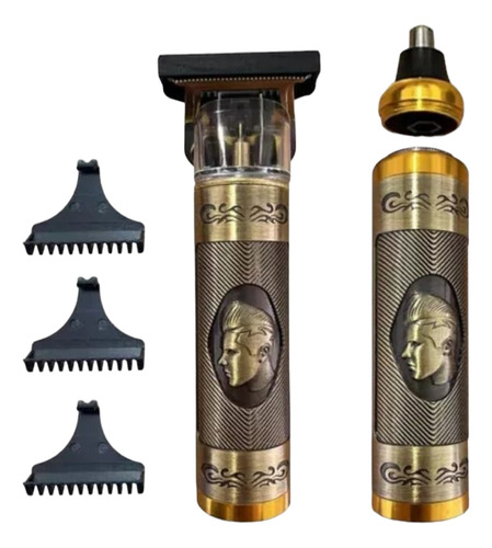  Patillera Afeitadora  Nariz 3 En 1 Grooming Set Dorado