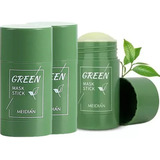 3unid Tira Cravos E Espinha Limpeza De Pele Green Mask Stick