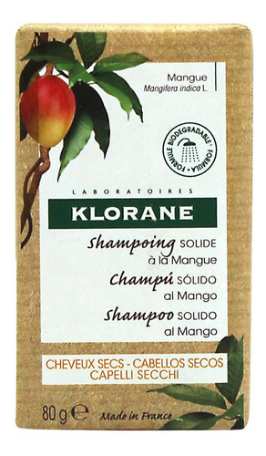 Klorane Shampoo Solido Con Mango X 80 G
