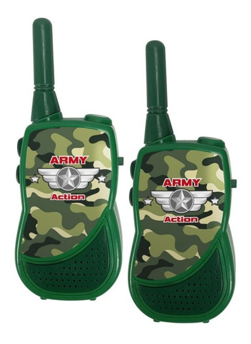 Walkie Talkie Infantil Radio Comunicador Army Dm