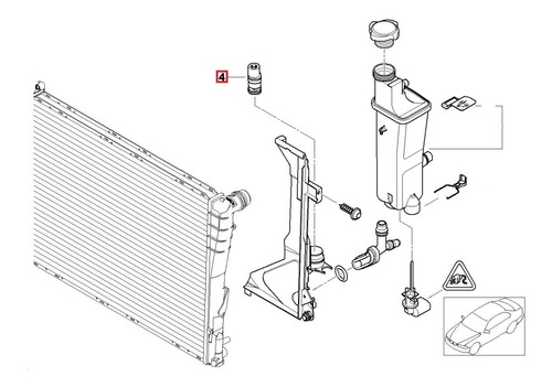 Termostato Tanque Agua Bmw E46 318i 325i 328i 330i X3 X5 Z4 Foto 3