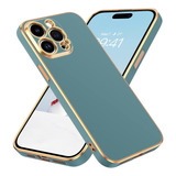 Funda Para iPhone 14 Pro Max Galvanizado+correa Separada - B