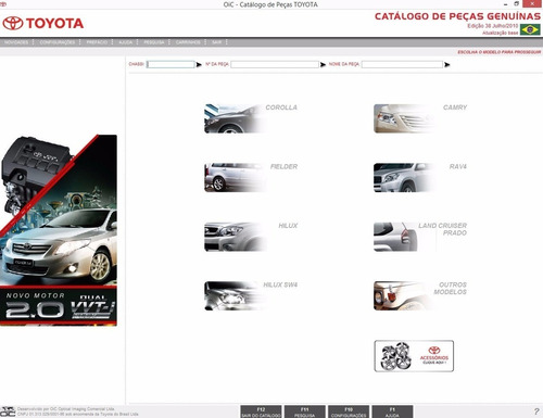 Catálogo Eletrônico De Peças Toyota Bandeirante E Outros