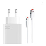 Carregador Celular Rápido 120w Turbo Para Xiaomi Usb Tipo C