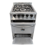 Cocina Industrial Kokken 55cm. 4h Acero Inox. C/ Grill