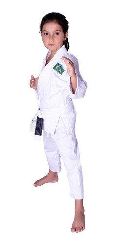 Kimono Infantil Judo Jiu Jitsu  Reforçado Liso+faixa !