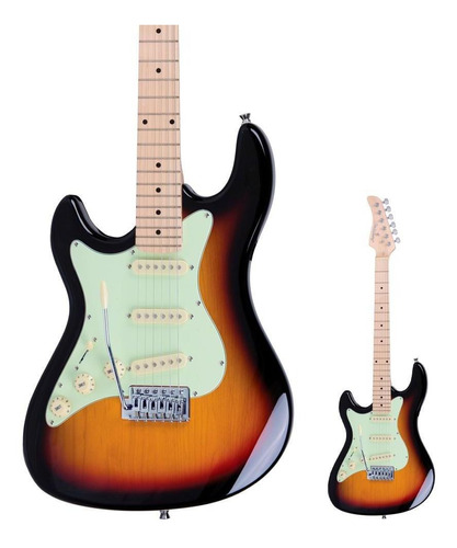 Guitarra Canhoto Strato Strinberg Sts100 Sunburst