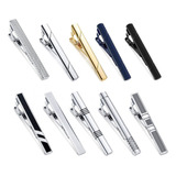 Gift 8 Piece Tie Clip For Men Gold Tone 2024