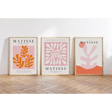 Cuadros Minimalistas, Matisse Pastel Color  Danis Set  X 3