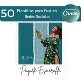 50 Plantillas Redes Sociales Editables En Canva Esmeralda