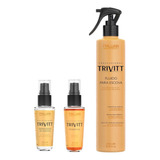 Kit Fluido P/escova + Reparador Pontas + Power Oil | Trivitt