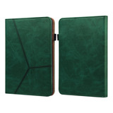 Funda De Poliuretano A Rayas Verdes Para Amazon Kindle Paper