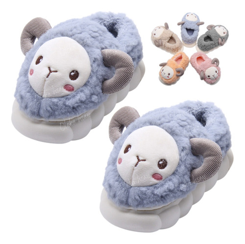 Pantufa Infantil Peluciada Térmica Inverno Várias Cores Luxo