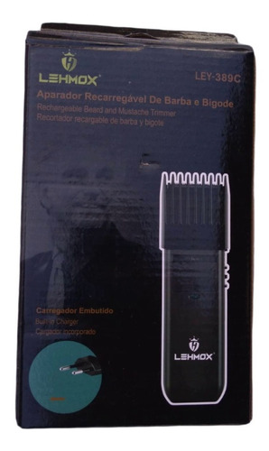 Aparador De Barba E Bigode Lehmox Ley-389c Recarregavel 