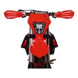 Cubre Puños P/ Motos Universales Enduro Plástico Rojo