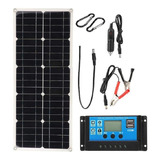 100w Panel Solar 20a Lcd Controller 12v Cargador De Batería