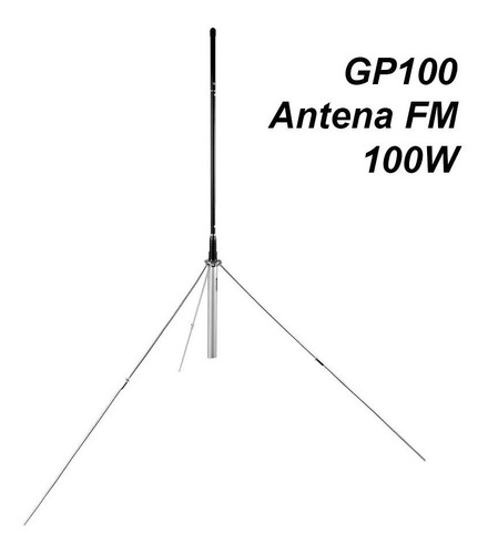 Antena Profesional Gp100 1/4 Onda De Transmisor Fm Max 100w
