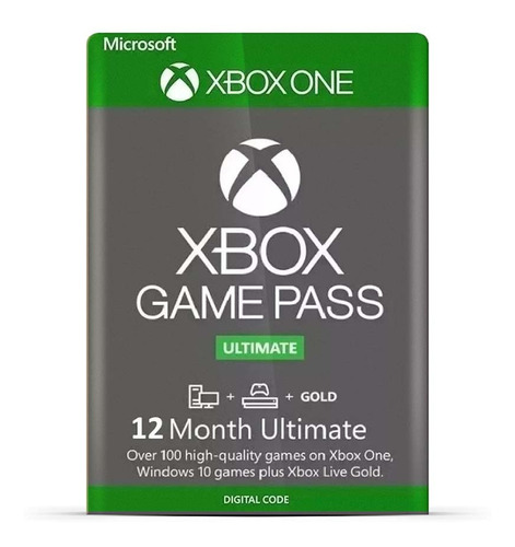 Xbox Game Pass Ultimate 12 Meses Xbox One Series x s codigo