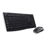 Kit Teclado E Mouse Sem Fio Wireless - Logitech Mk270