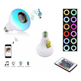 Bombillo Bluetooth Parlante De Sonido Bafles + Control