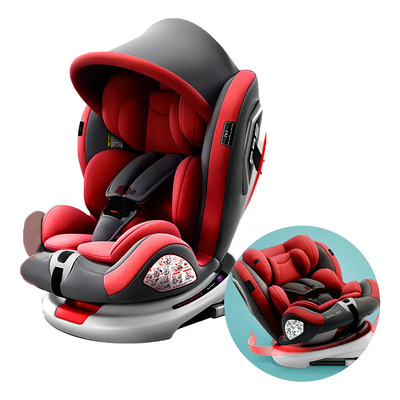 Asiento de coche para coche con sistema seguridad para bebés color rojo YBB C008 360 | Meses sin interés