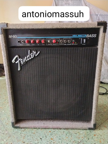 Amplificador Bajo Fender M 80 Usa Impecable Todo Original. 