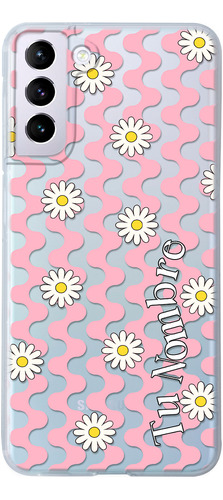 Funda Para Galaxy Flores Margaritas Para Mujer Con Nombre