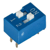 Dip Switch 2 Posiciones Llaves Interruptor Arduino X 3u Htec