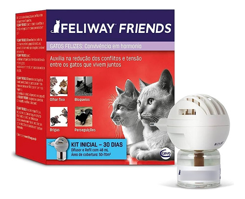 Difusor Elétrico Feliway Friends + Refil 48ml - Ceva