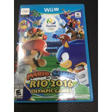 Videojuego Mario&sonic Río 2016 Juegos Olímpicos Para Wiiü