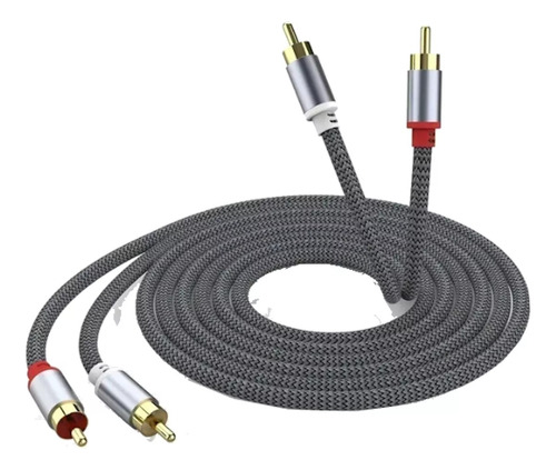 Cable Audio Rca Cobre Alta Calidad 2 Rca A 2 Rca 5m