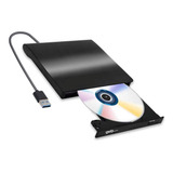 Grabadora Portatil Appinessey Usb 3.0 Dvd/cd+/-rw Slim Negro