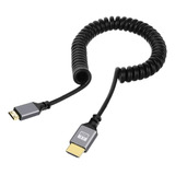 Nfhk Mini Hdmi 2,0 Macho A Hdmi Macho 4k 60hz Cable Espiral