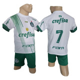 Kit Conjunto Infantil Do Palmeiras Branca 2023/2024