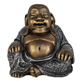 Buda Chines Feliz Sorridente Fortuna Riqueza Resina Zen