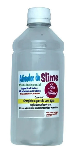 Ativador De Slime 500ml P/ Cola Branca E Transparente