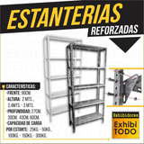 Estanteria Metalica 30x90x2 5 Estante Reforzada 60kg Rosario